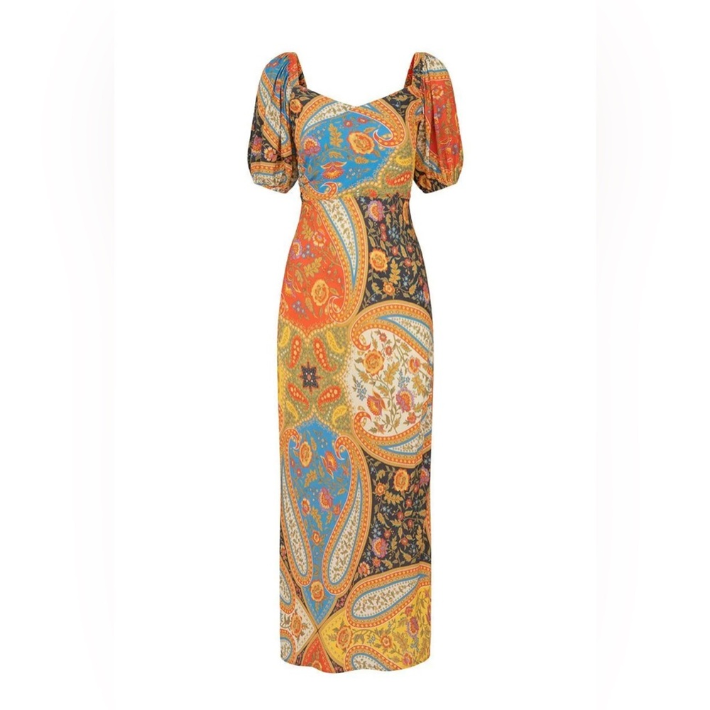 NWT Spell Belladonna Sweetheart Maxi Dress Size Medium Kaleidoscope UFT/S - Picture 4 of 16